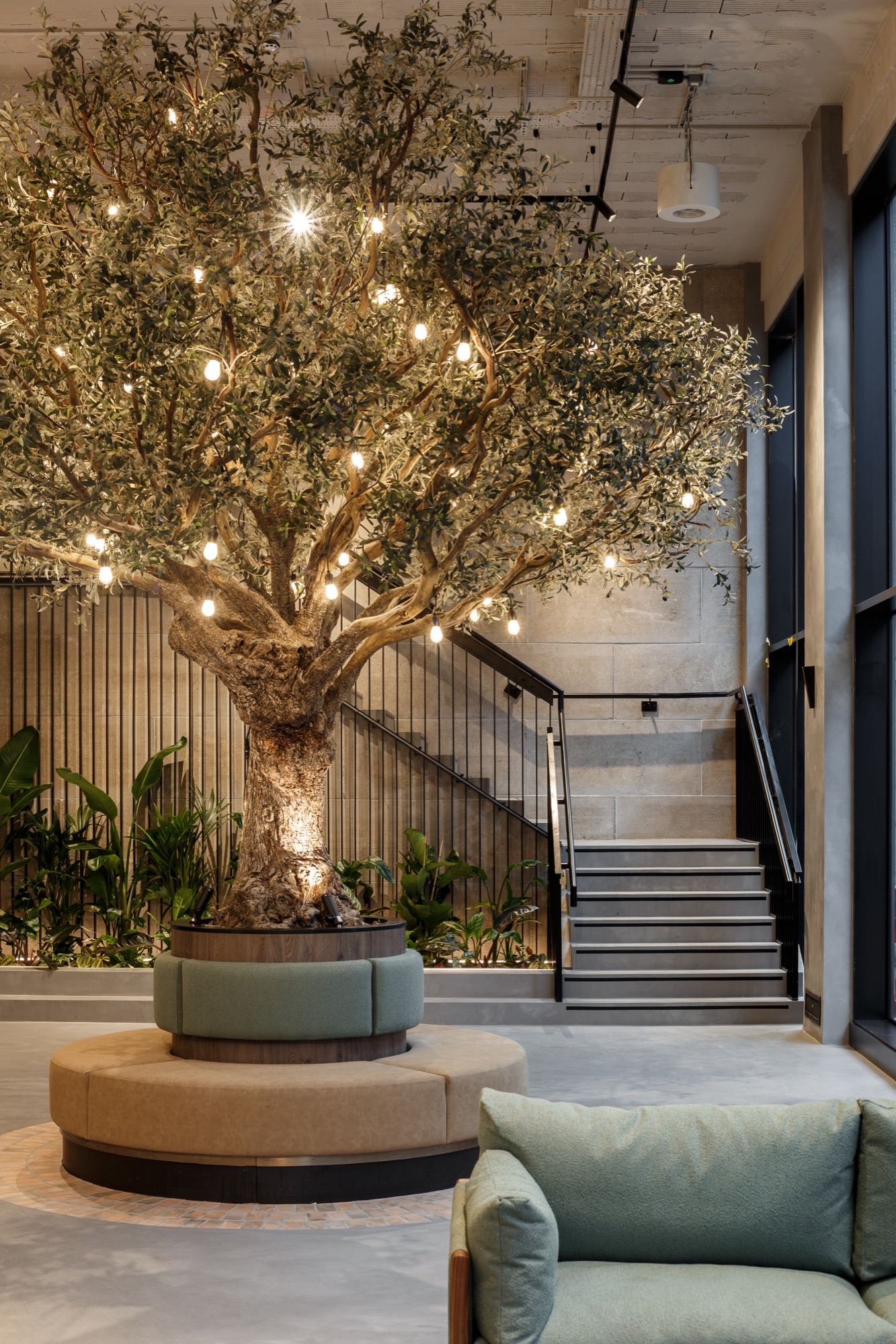 8 St. Paul's Street Leeds — premium office interior with architectural lighting