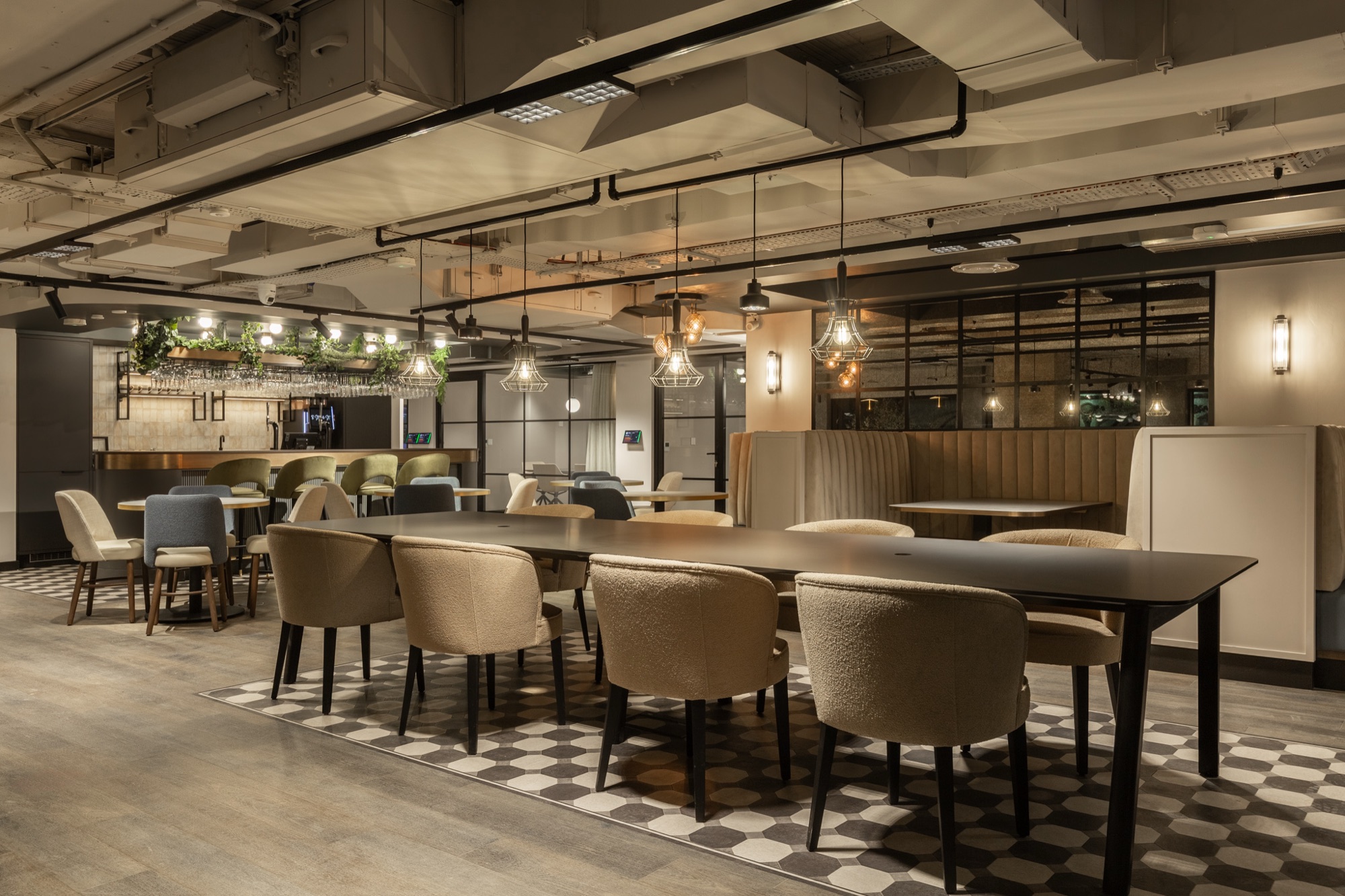 Rooftop terrace and upper floor lighting